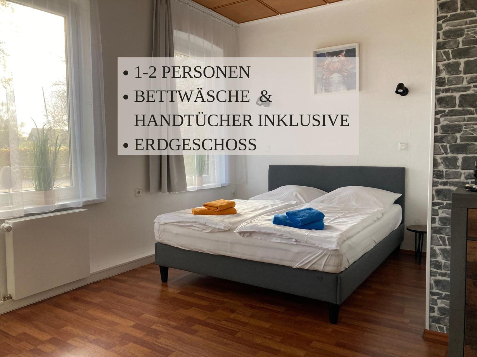 Haus Krabbe Zimmer Ohne Kueche, Fuer 1-2 Personen, Doppelbett, Zentral Gelegen Zwischen Cuxhaven Und Bremerhaven, Hunde Kostenfrei Willkommen, Kostenfreier Parkplatz Wremen Eksteriør bilde